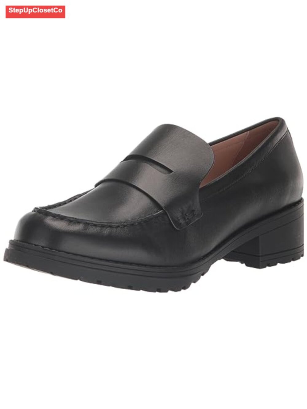 Women's Leather Lug Sole Loafer